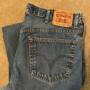 Levi's Men's 505 100% cotton Regular Fit Jeans 38x32